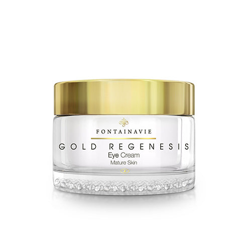 Anti-wrinkle cream for the eye area with GOLD REGENESIS biomimetic peptides