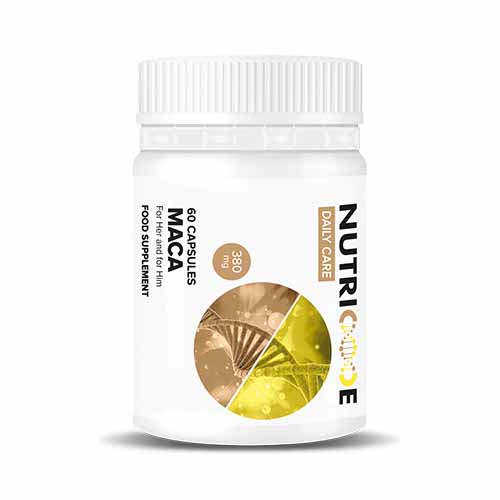 Supliment cu 380 mg de extract de maca  | Nutricode DAILY CARE Maca