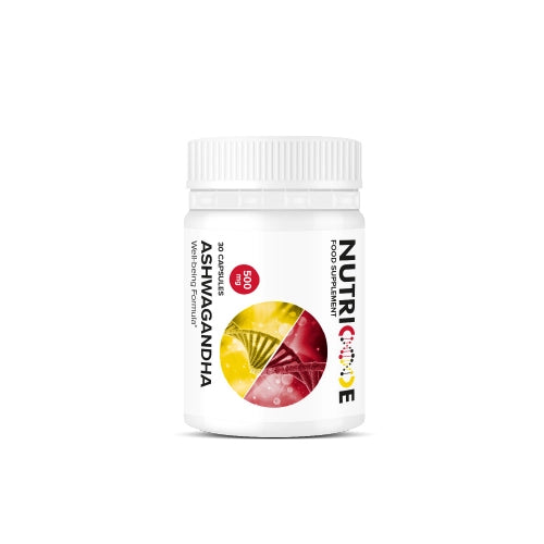 Adaptogenic supplement with ashwaganda 500 mg | Nutricode ASHWAGANDHA