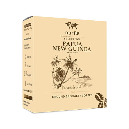 Ground coffee gorume from Papua New Guinea AURILE Selection